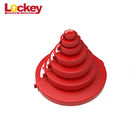 Red Lockout Tagout Devices Gate Valve Locking Device Anti Rustno Screw Patented Design