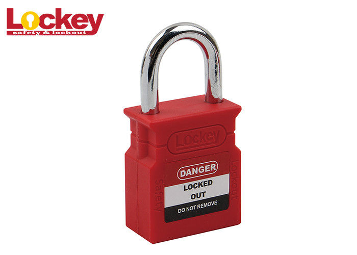 25mm Lock Out Tag Out Equipment Brady Safety Padlock With Nylon PA66 Body