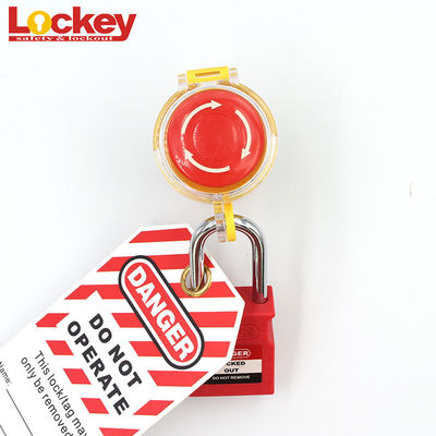 Lockey電気スイッチ閉鎖透明な安全非常停止ボタン